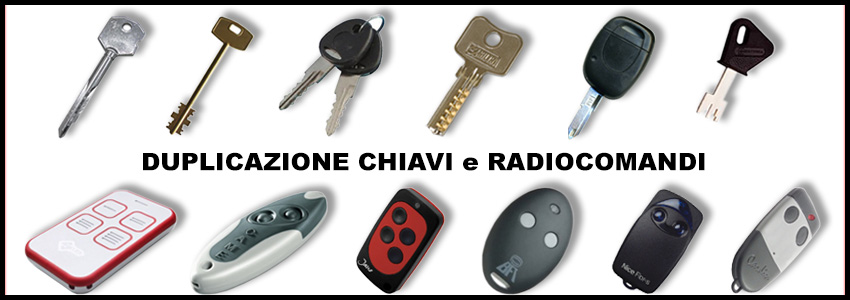 Duplicazione Chiavi e Radiocomandi
